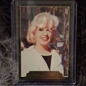 Collectible Vintage Celebrity Photo Card in White
